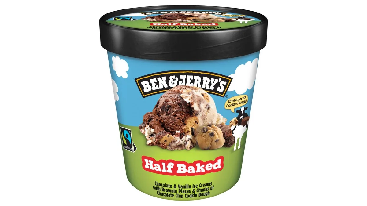 Ben and Jerry's Poharas Jégkrém Half Baked 465 ml