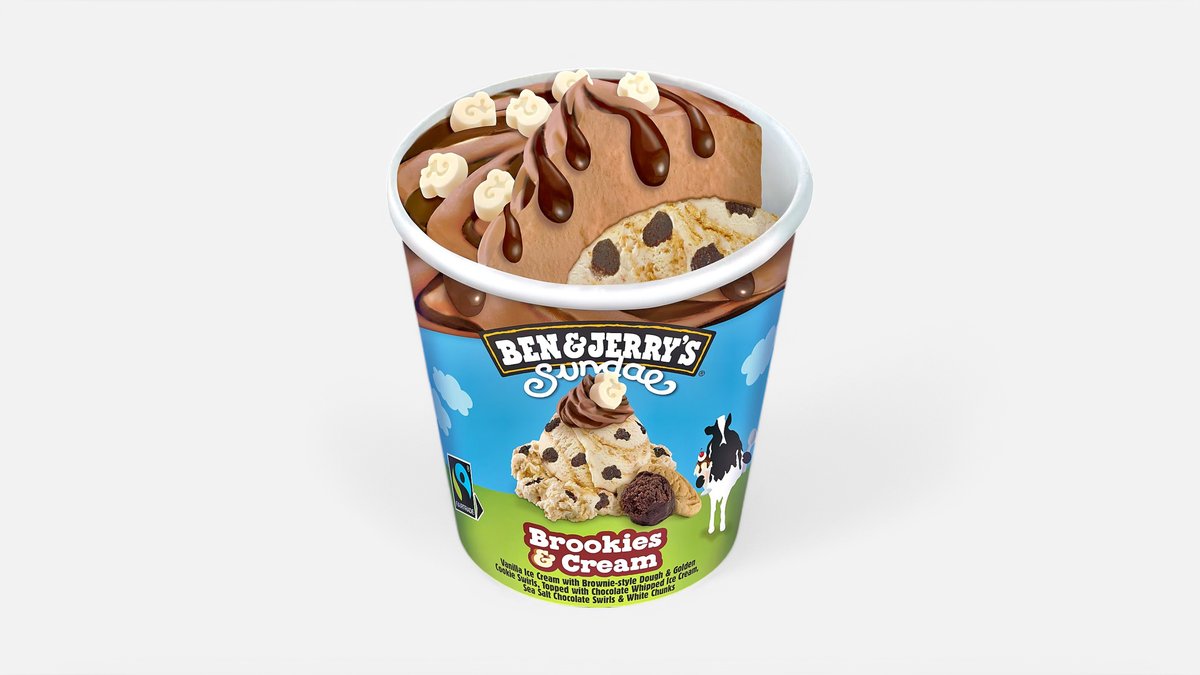 BenandJerry's Poharas BrookiesandCream 465ml