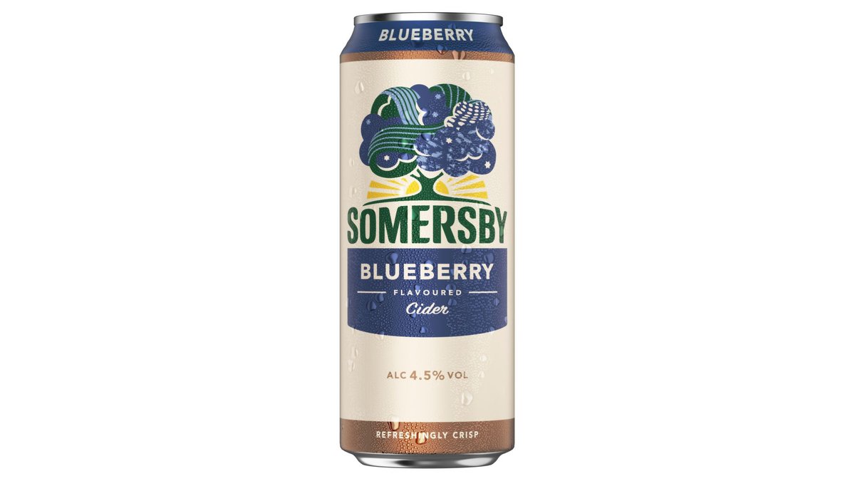 Somersby cider almalé alapú szénsavas, alkoholos ital kékáfonya ízesítéssel 4,5% 0,5 l