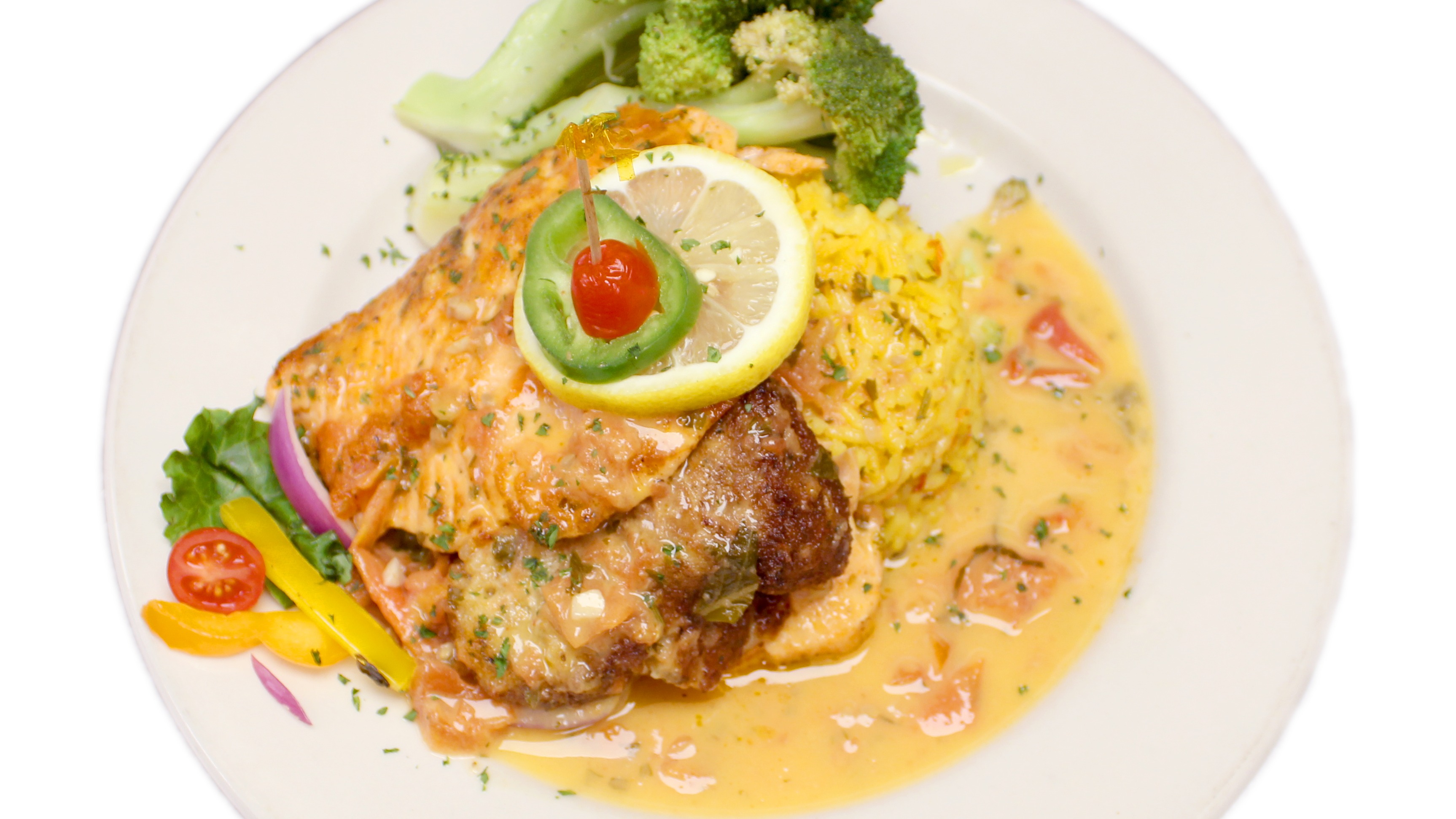 Crab Stuffed Salmon
