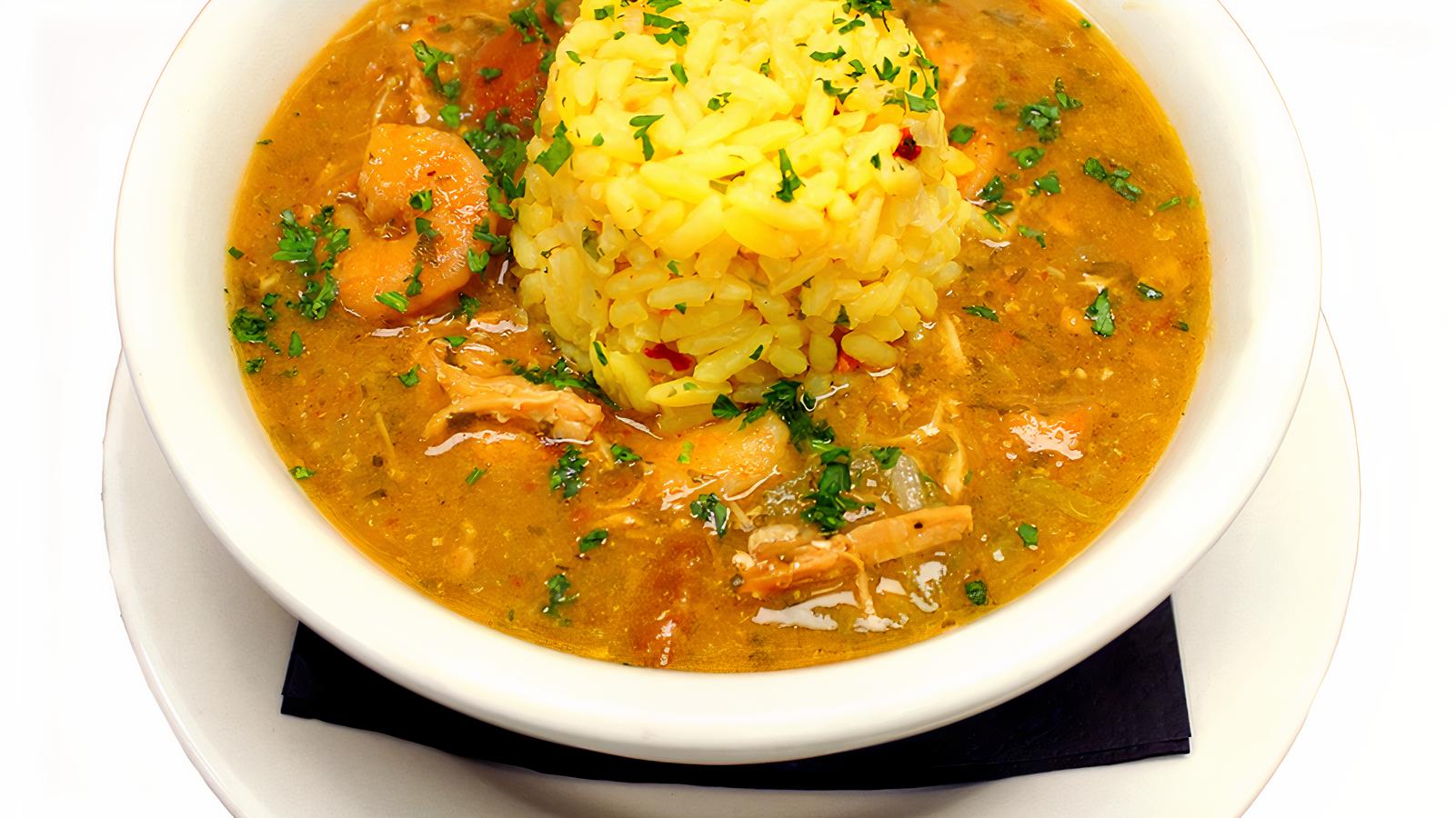 seafood gumbo bowl