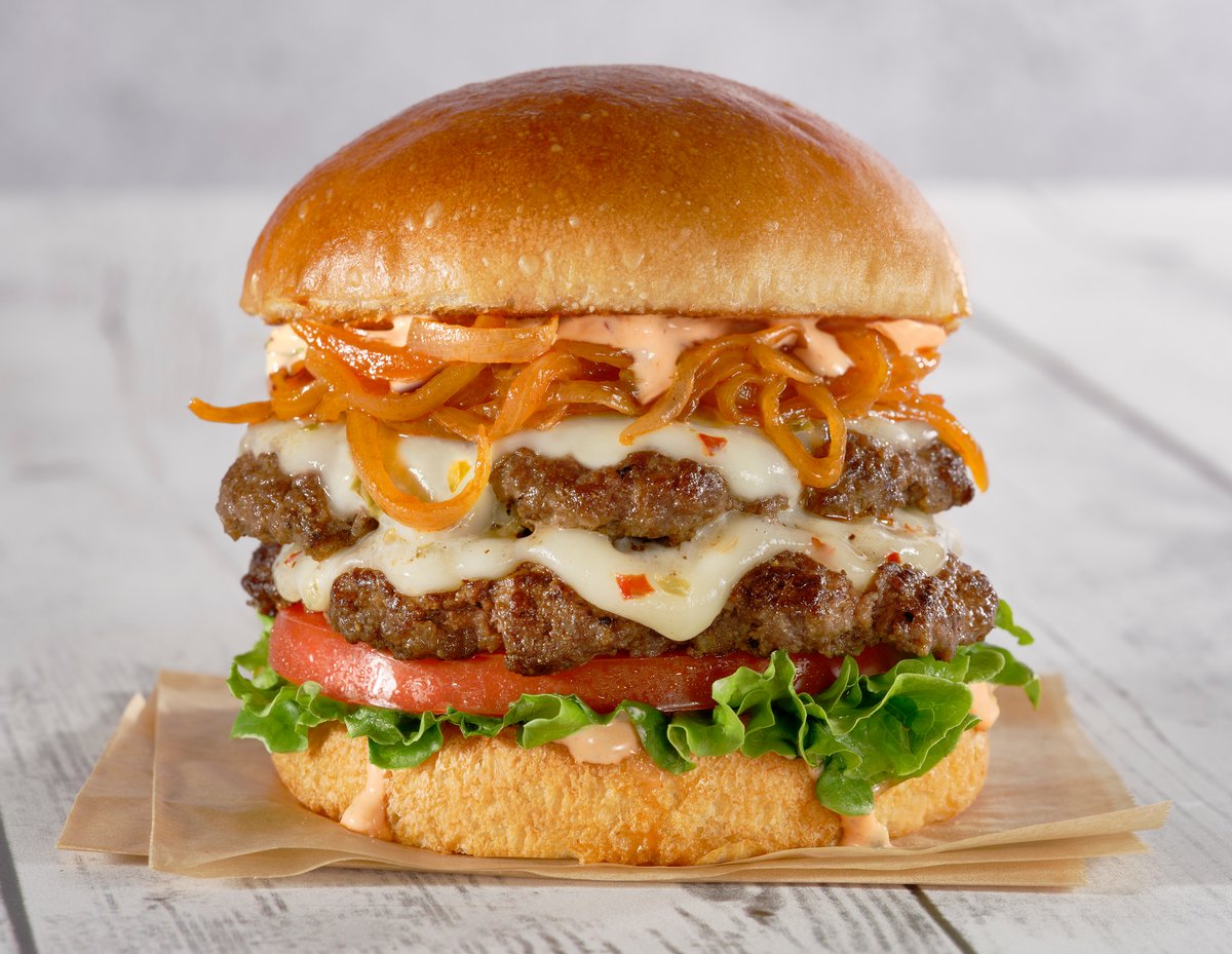 Spicy Diablo Burger με Πατάτες