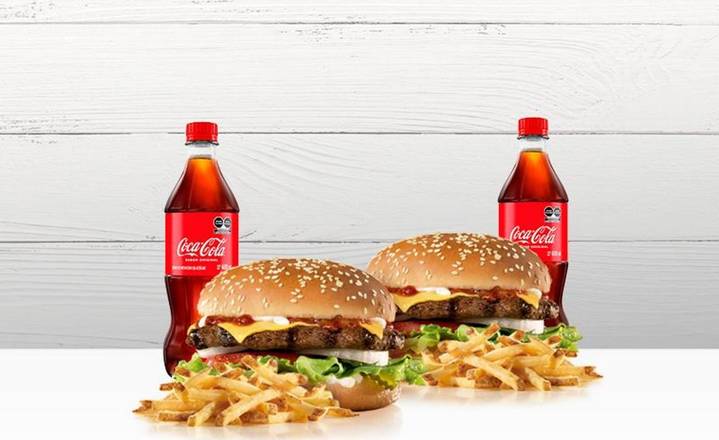 Paquete Famosa con Queso and Coca Cola
