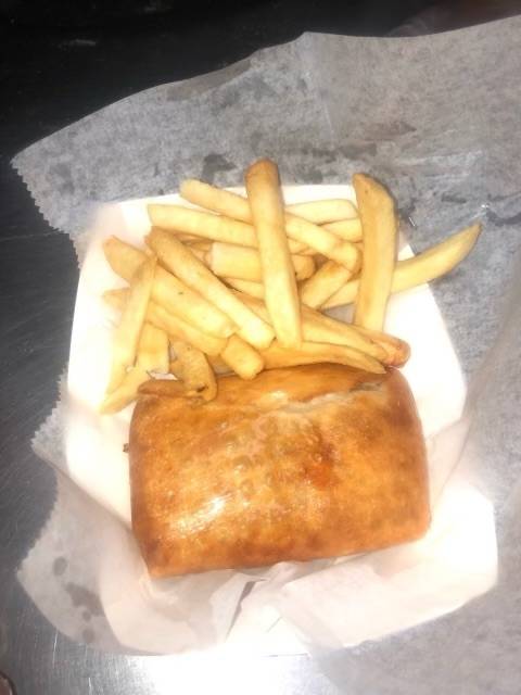 Pizza Puff With Fries
