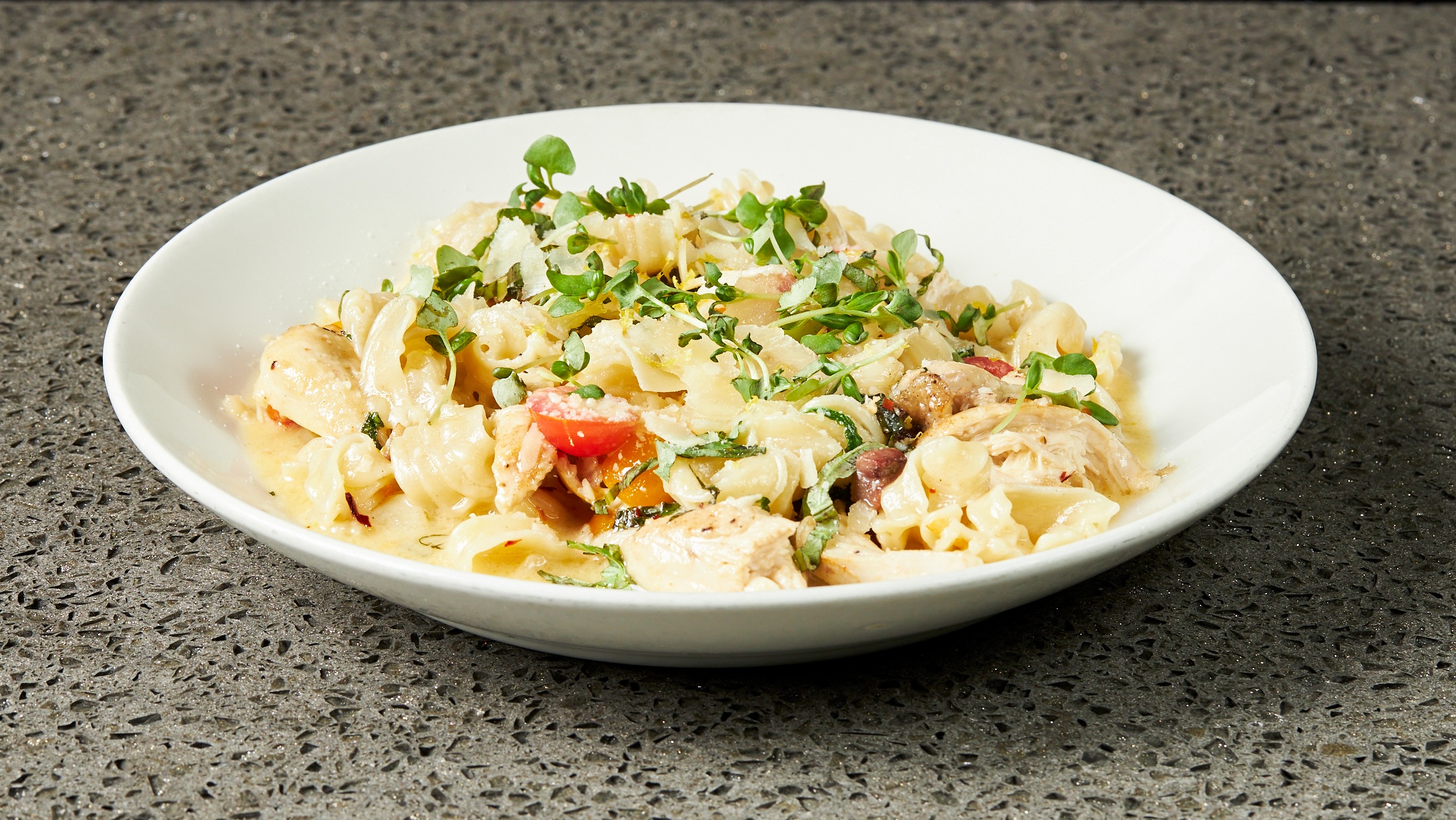 Radiatori Pasta with Lemon Chicken
