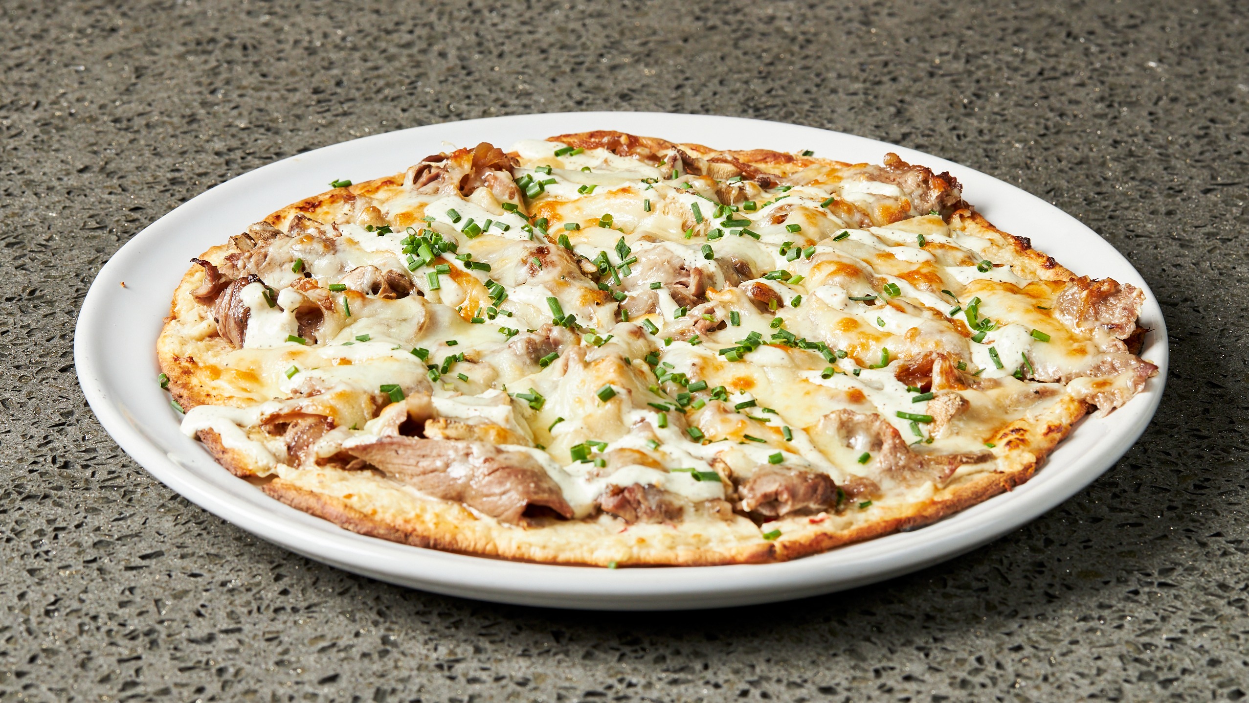 St. Elmo Prime Rib Pizza