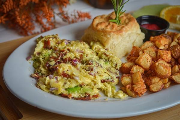 #1 Bacon Avocado Scramble