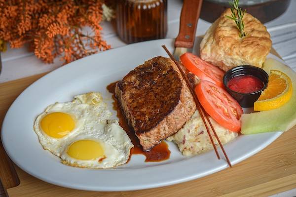 Meatloaf and Eggs