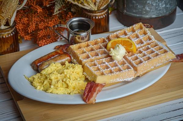 Tractor Bacon Waffle