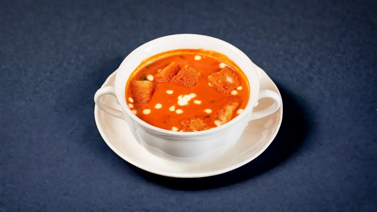 003. Indian Tomato soup with crouton