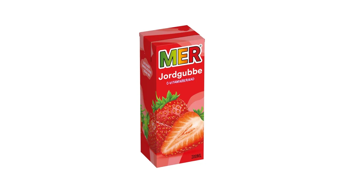 Fruktdryck Jordgubb 200ml - MER