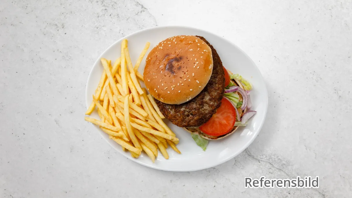 Hamburgartallrik 150g