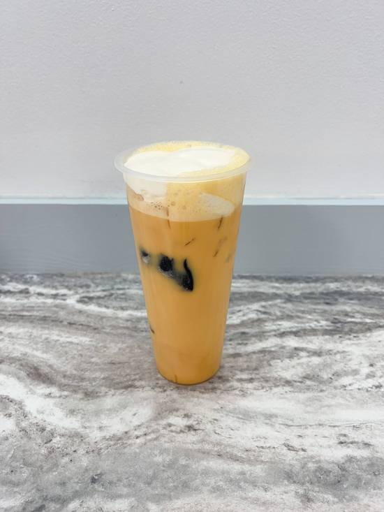 Mango bubble tea
