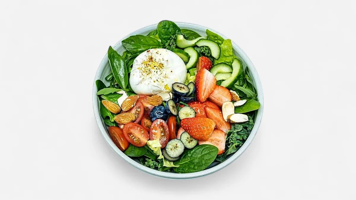 Strawberries Burrata Salat
