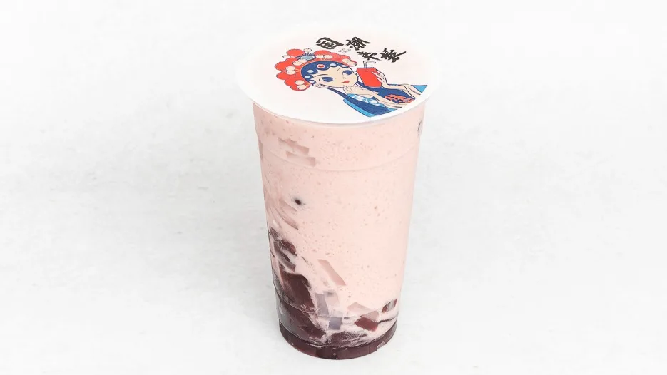 Grape bubble yoghurt