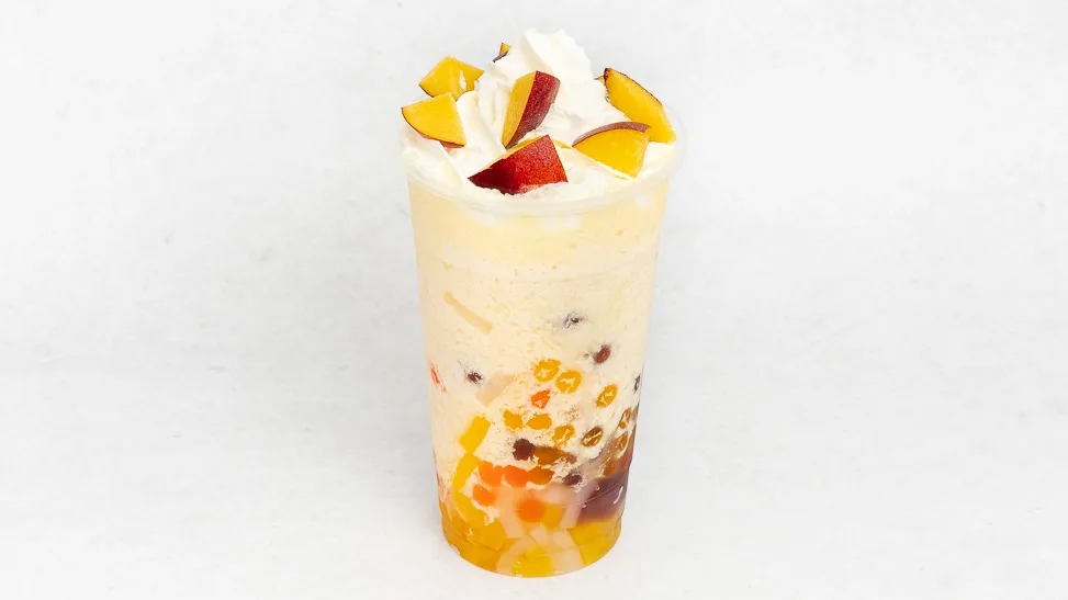 Peach frappe