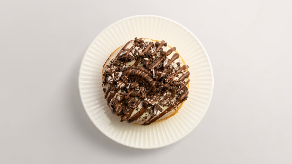 Crushed Oreo Cream Donut