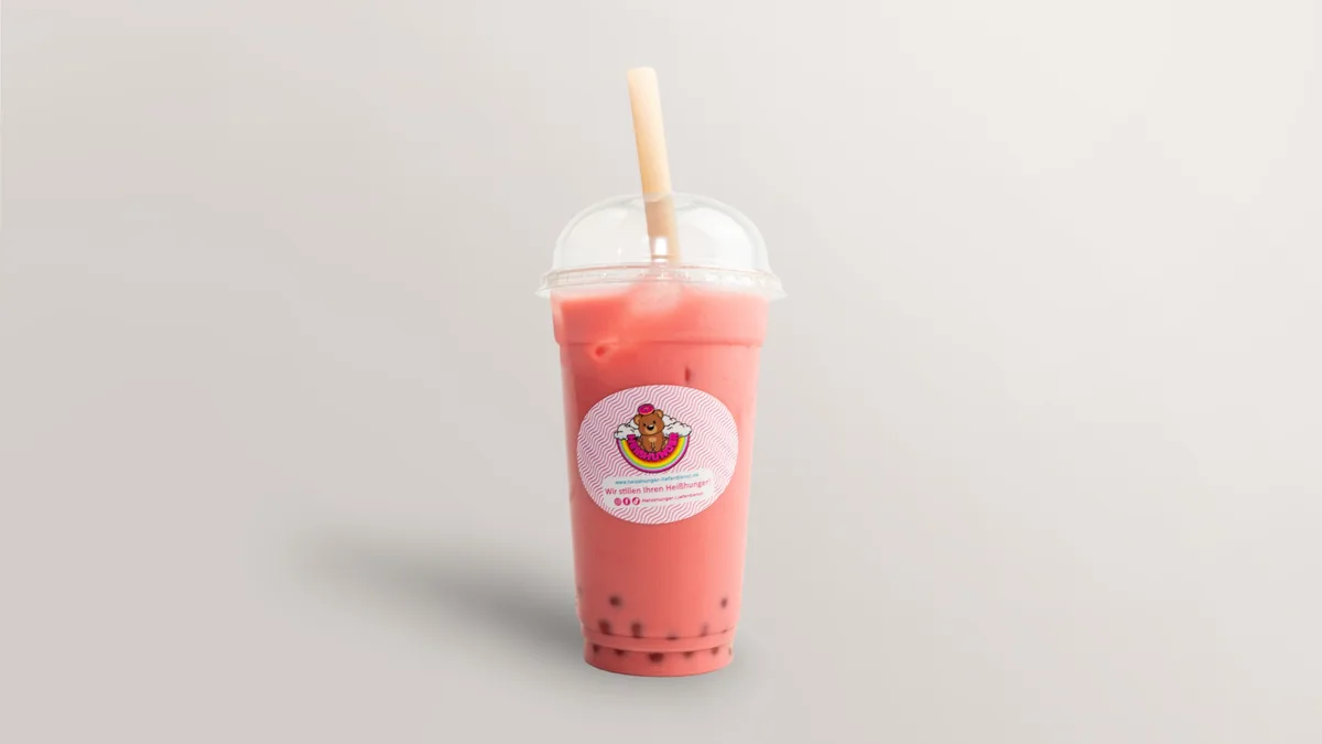 Erdbeer Milch Bubble Tea 0,5 l