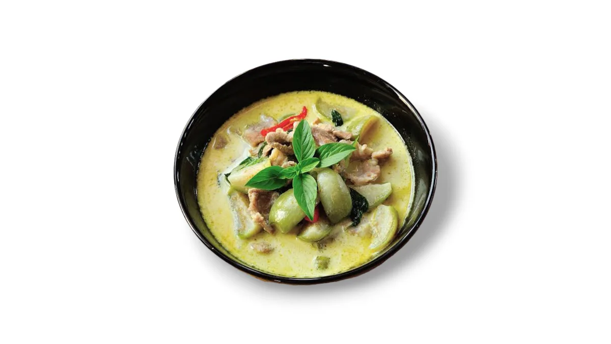 Curry vihreä ja riisi