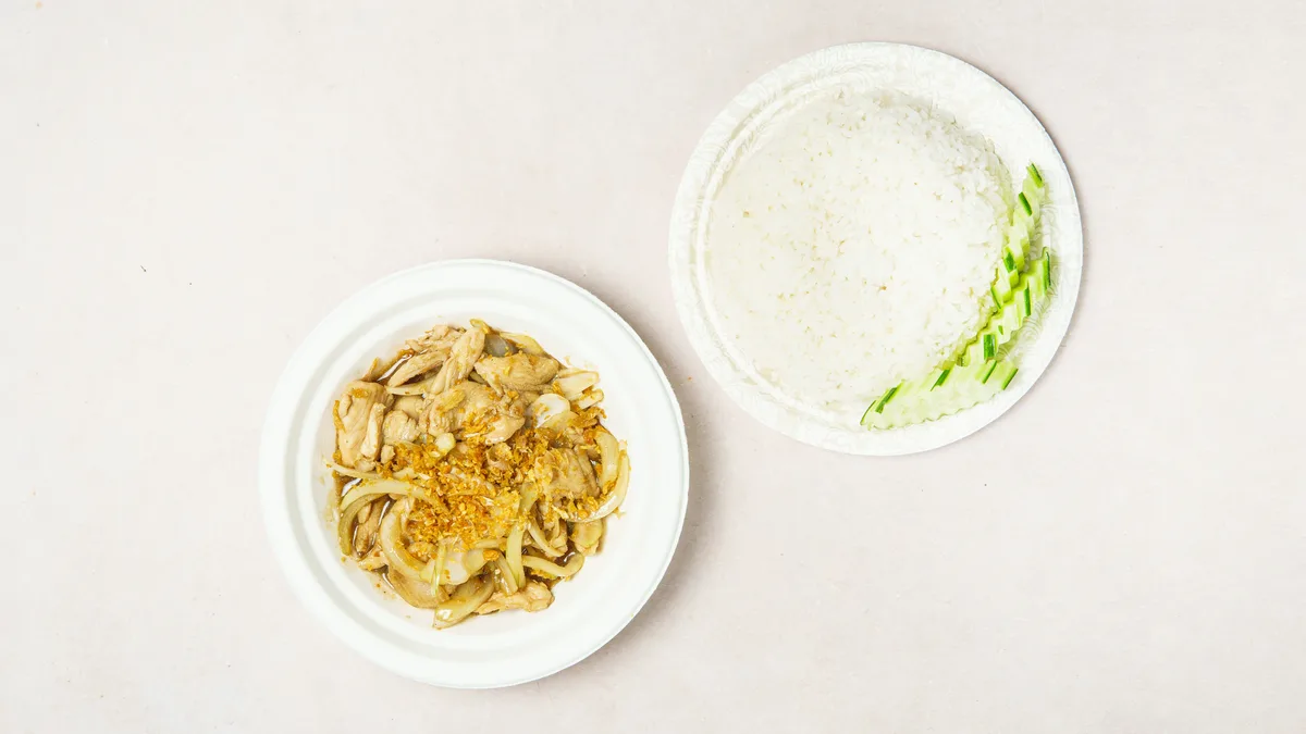 Garlic-fried ja riisi