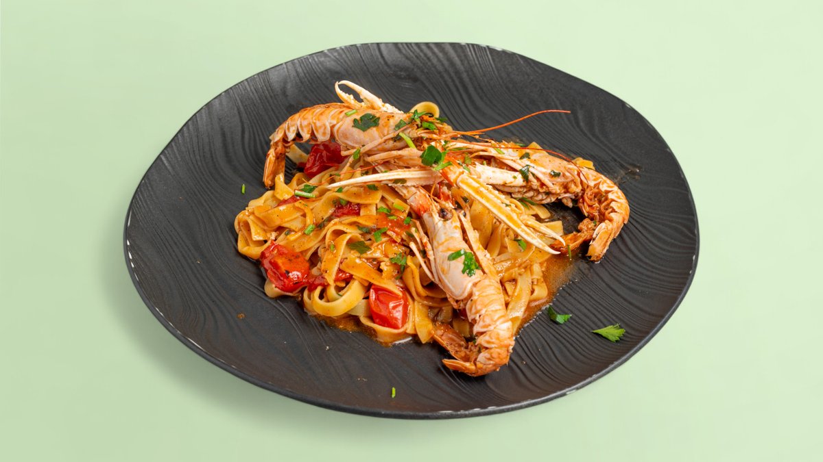 Taliatele me Scampi