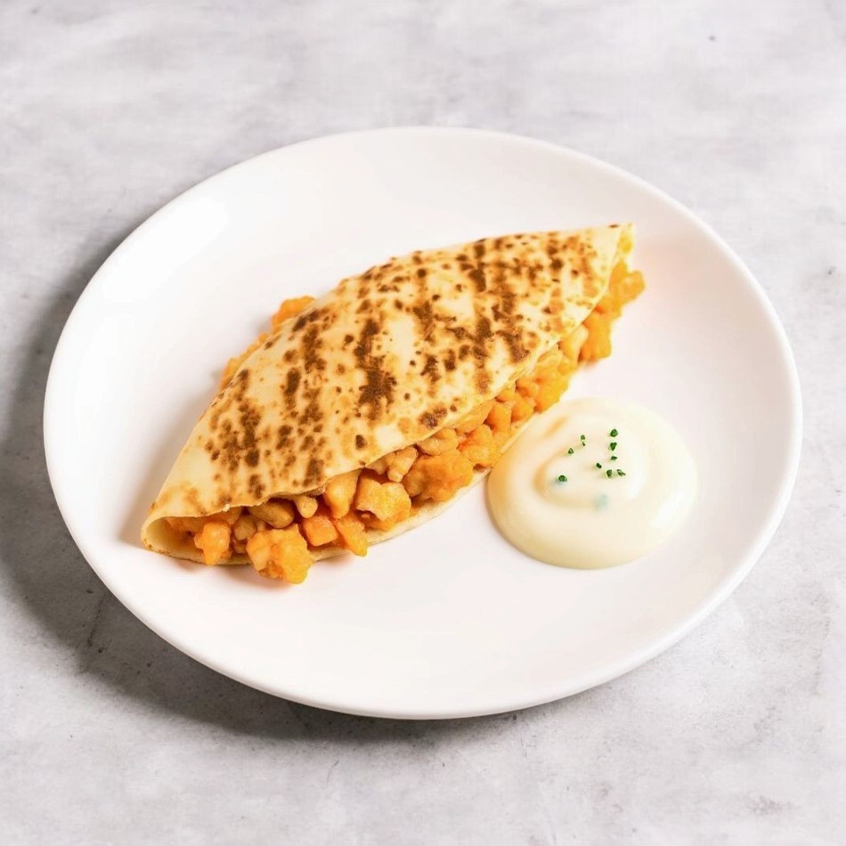 Crispy Buffalo Chicken Quesadilla