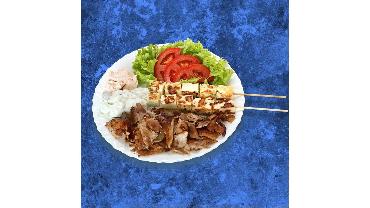 Meniu Souvlaki Halloumi + Pepsi