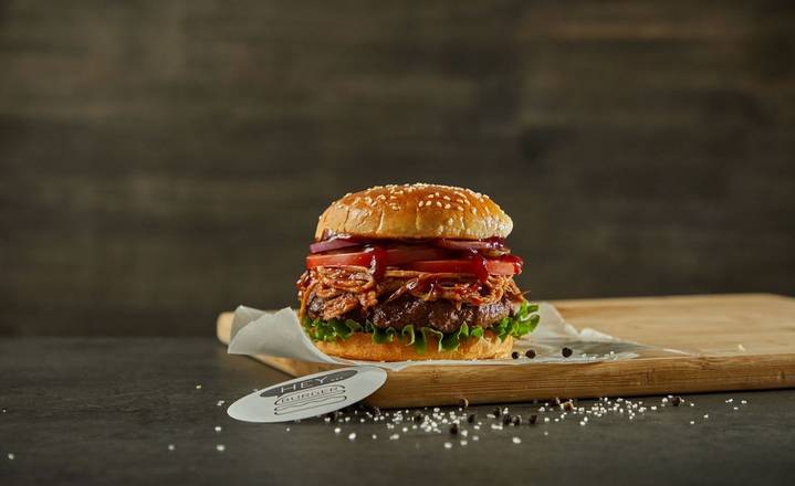 Bbq pulled pork burger