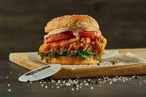 Crispy fried chicken sandwich