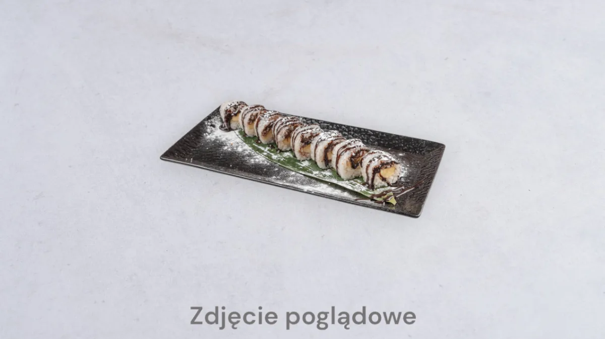 2. BANANA ROLLS:PAPIER SOJOWY, BANAN, NUTELLA
