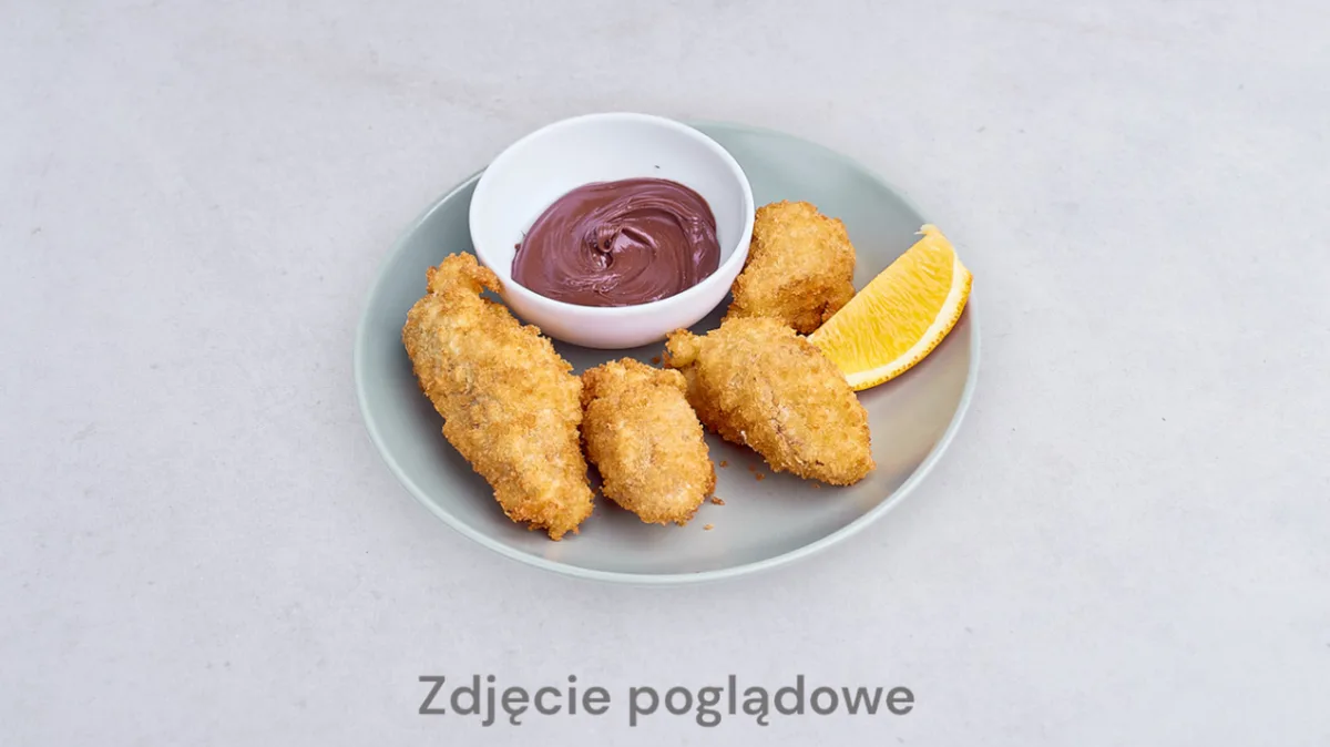 3. Banan w tempurze, sos czekoladowy