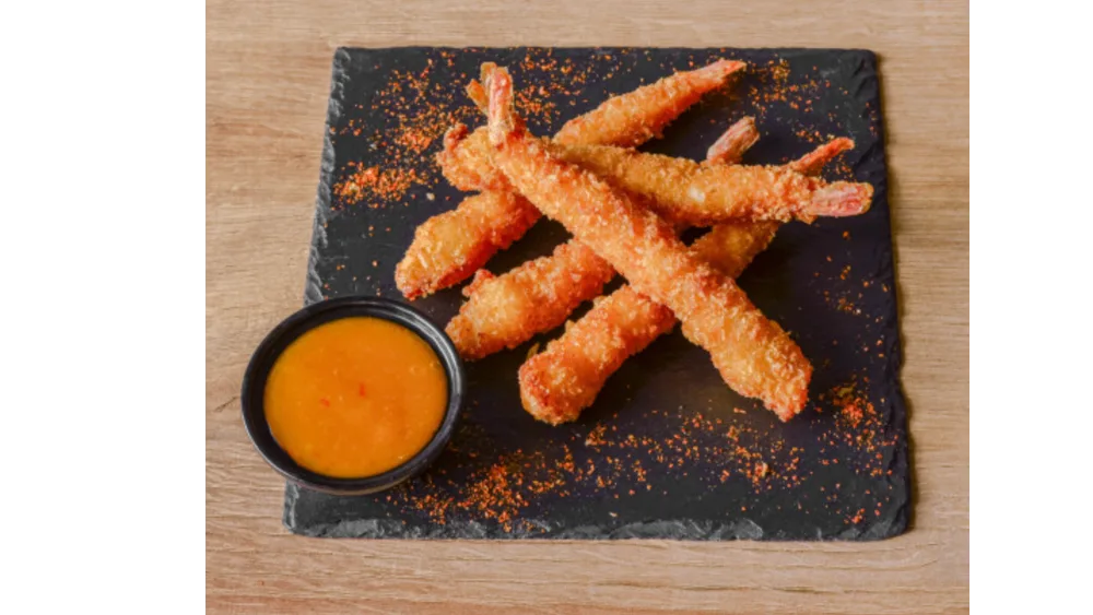 3. KREWETKI W PANKO I SOS CHILLI MANGO- 5 SZT. 1,2,3,7,10,4,11