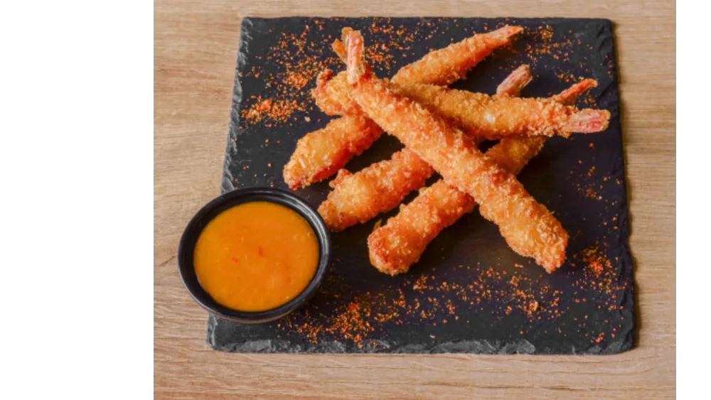 4. KREWETKI W PANKO I SOS CHILLI MANGO- 8 SZT.1,2,3,4,7,10,11