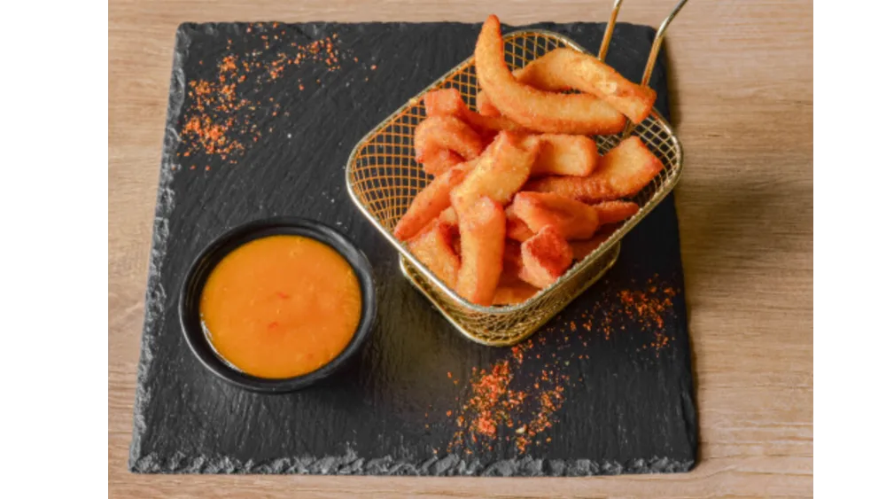 KRĄŻKI KALMARA W CIEŚCIE 6SZT, SOS CHILLI MANGO