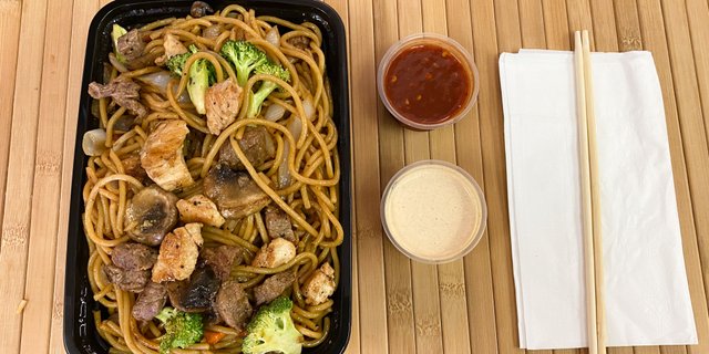 Steak and Chicken w/ Noodles