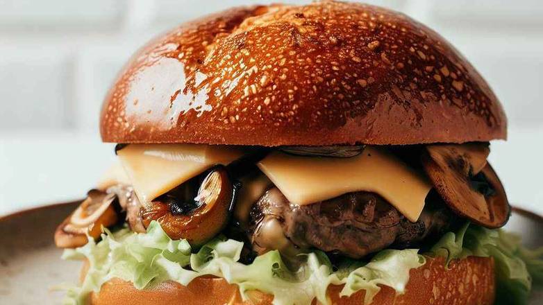 Mushroom Swiss Burger