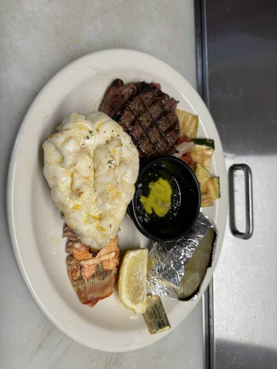 Lobster Tail and Filet Mignon