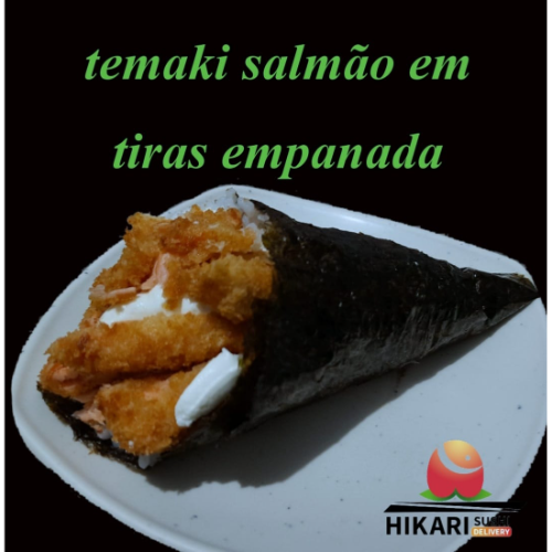 Temaki Salmão Em Tiras Empanada