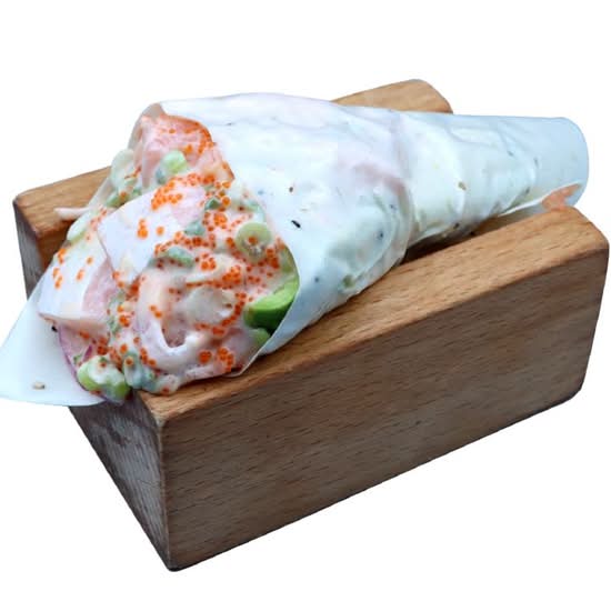 *Creamy Salmon Hand Roll