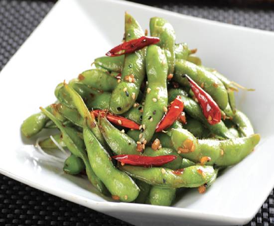 *Garlic Edamame
