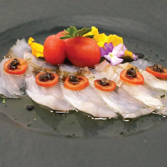 *Halibut Carpaccio With Truffle