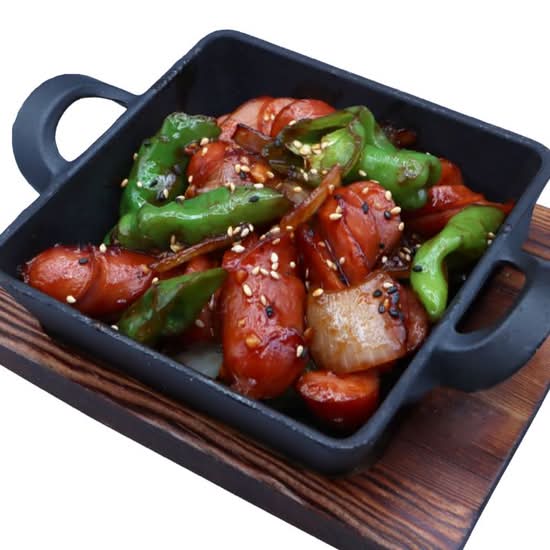 *Kurobuta Sausage Stir-Fry