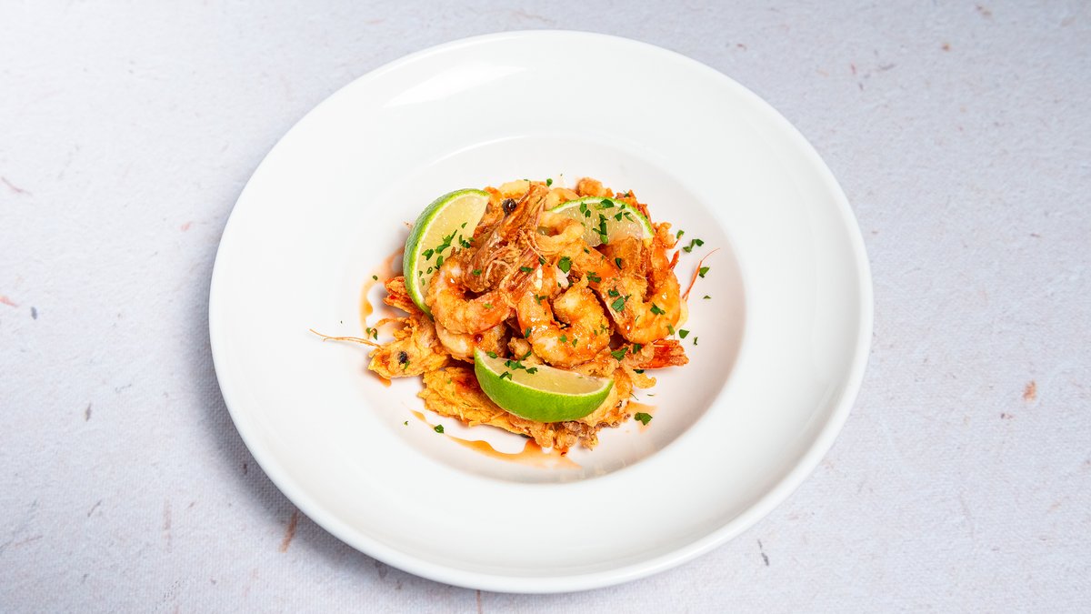Crispy Sea Food Bites and Wasabi Sous