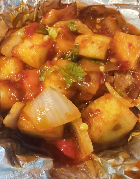Paneer Chilli (No Gluten-Free)