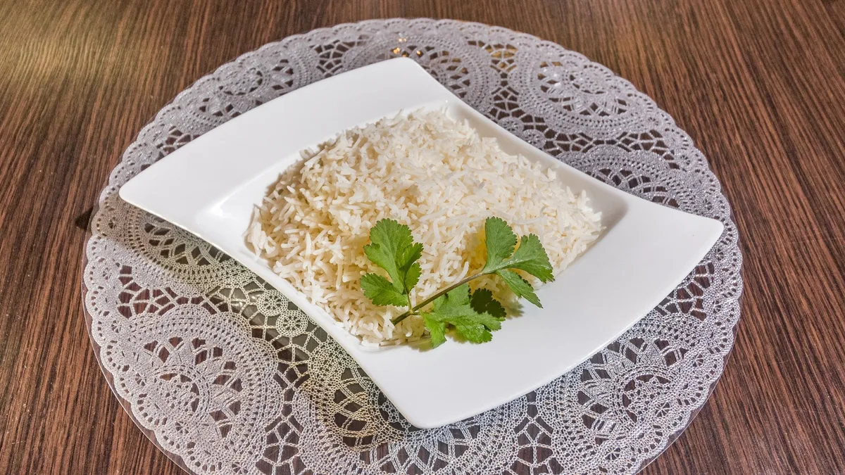 Plain rice