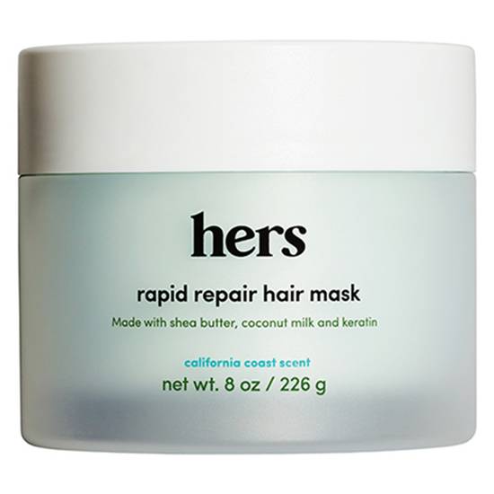 hers hydrating rapid repair hair mask (8 oz)
