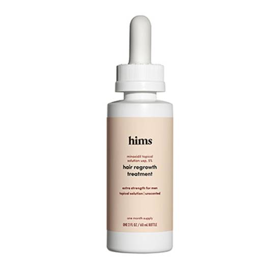 hims minoxidil 5% serum - extra strength topical hair regrowth solution for men (2 oz)