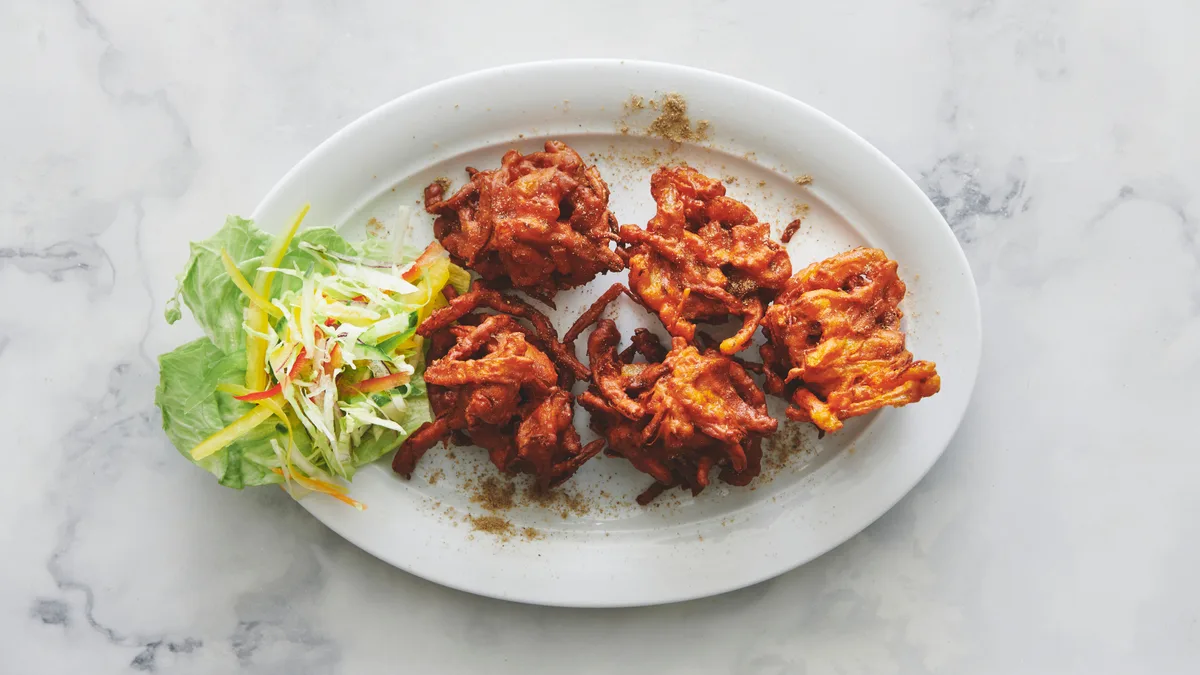 7. Onion Bhaji (5 stk) (V)