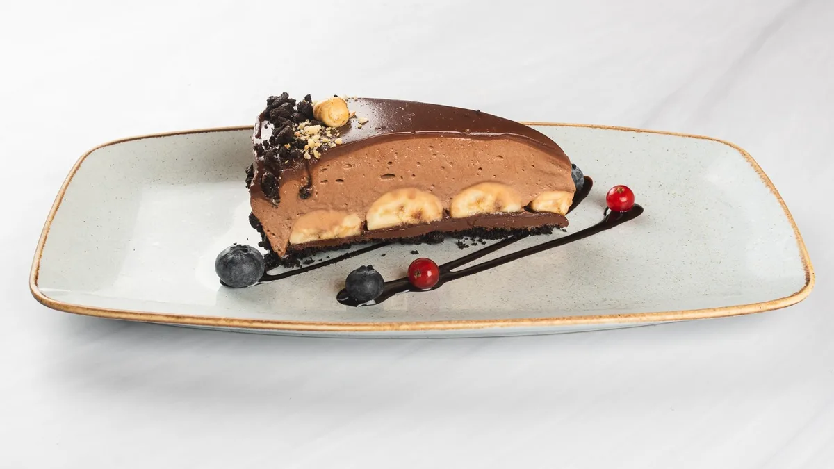 Nutellin cheesecake z banano