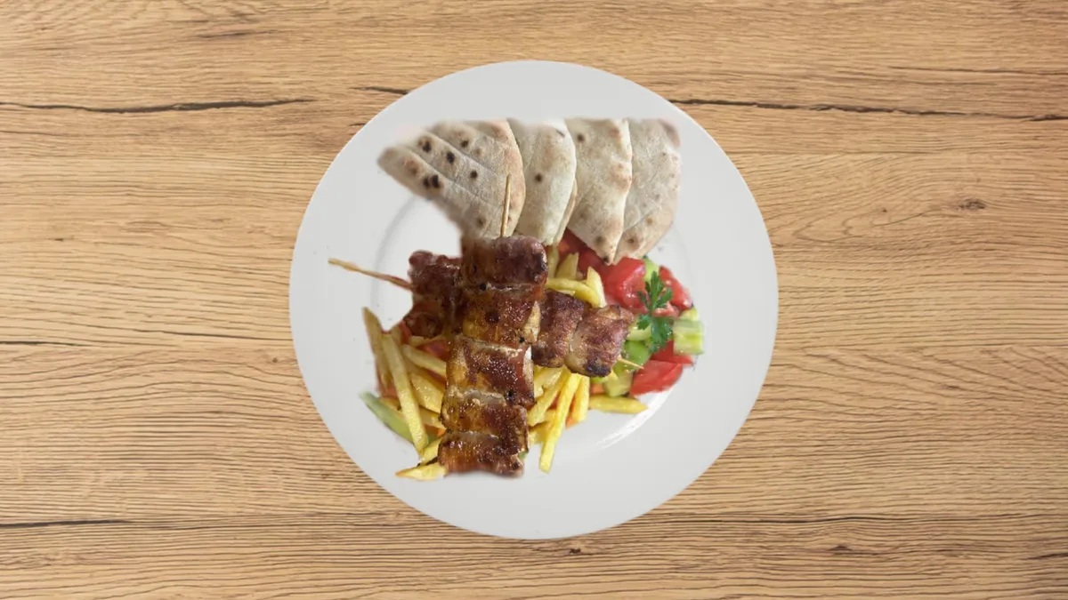 Pileći rolovani ražnjić 250g